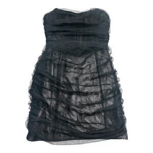 White Fox Boutique rushed strapless size small mini dress